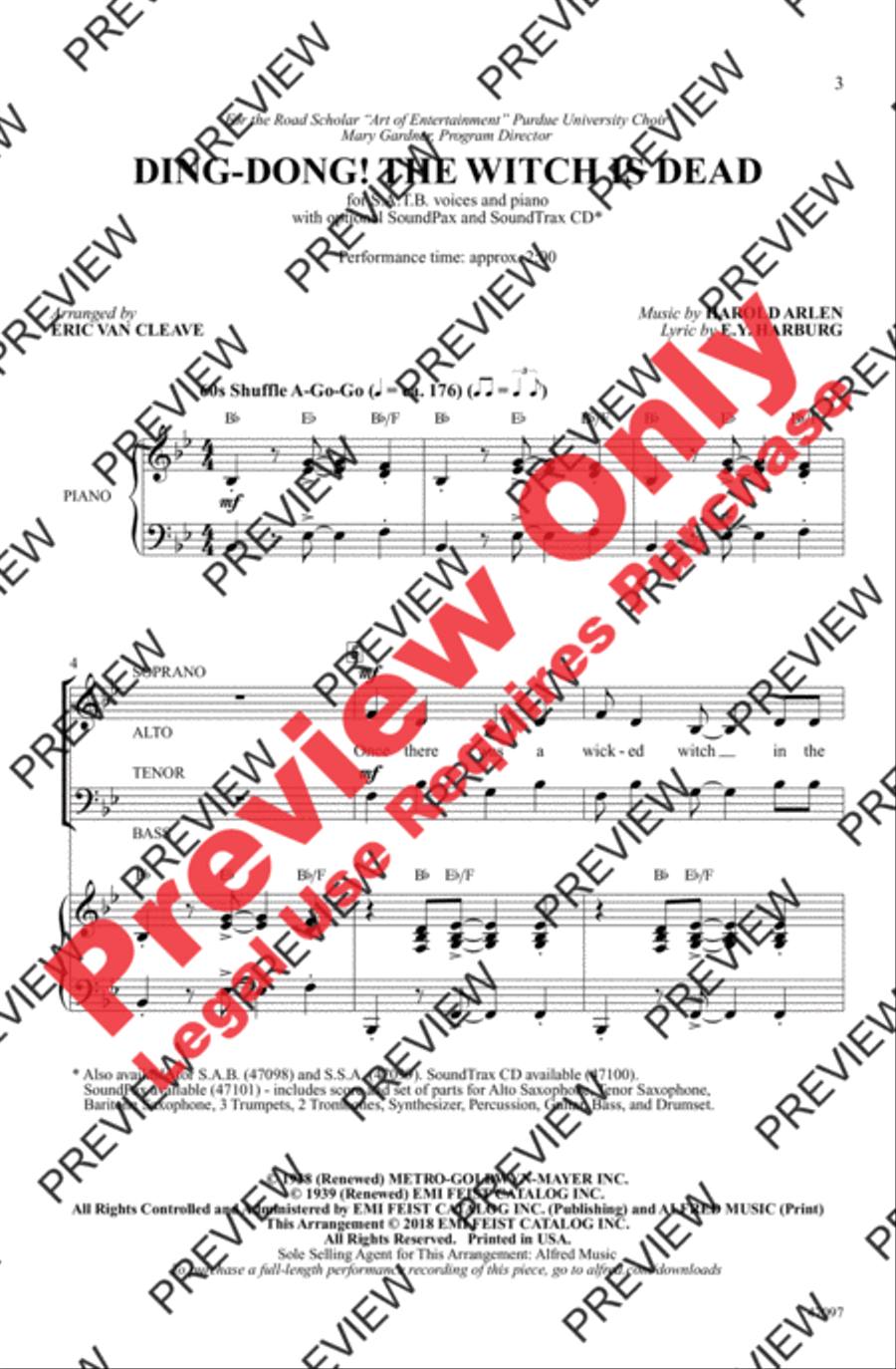 Ding-Dong! The Witch Is Dead 4-Part scores gallery preview page 2