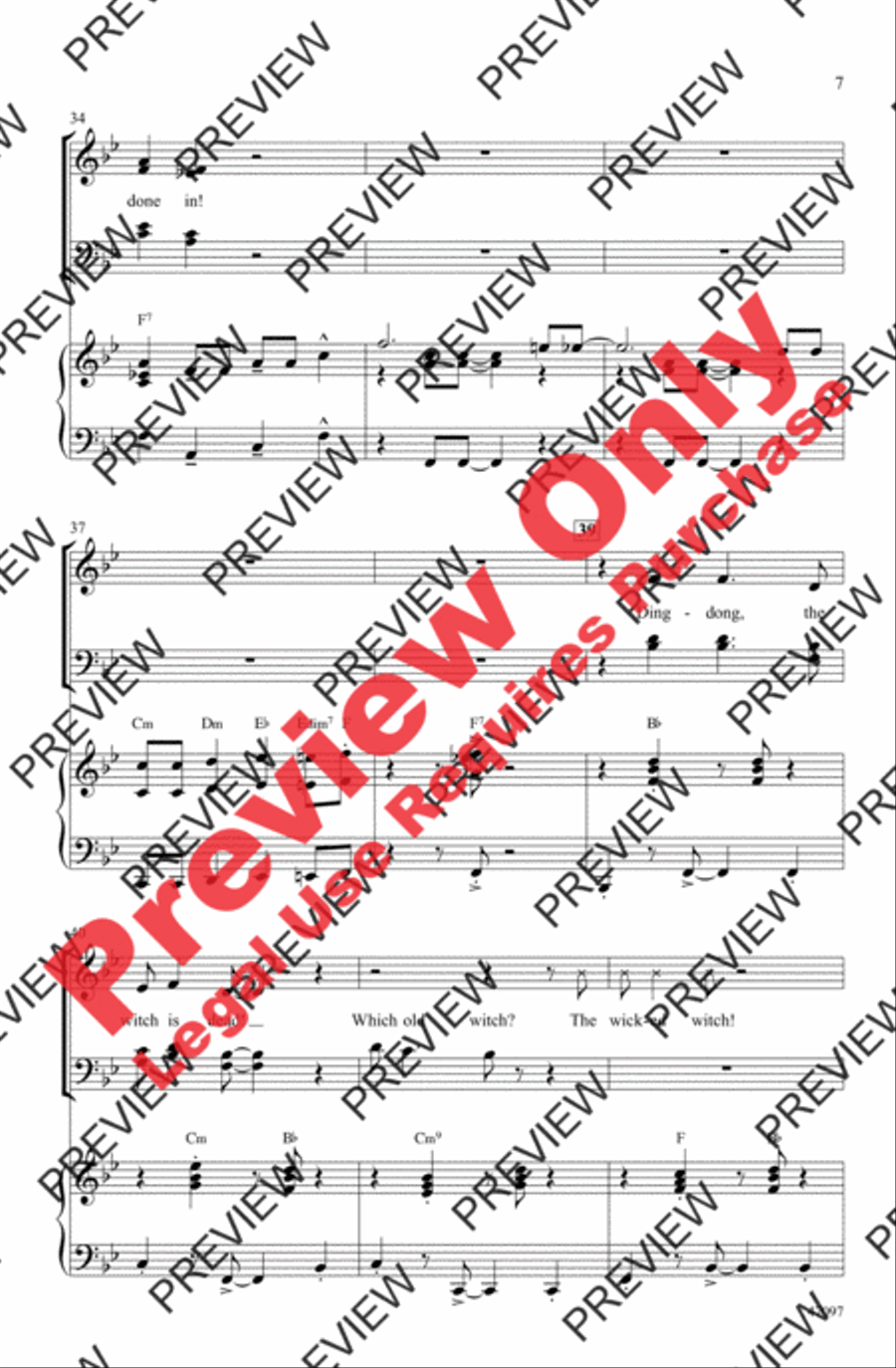 Ding-Dong! The Witch Is Dead 4-Part scores gallery preview page 6