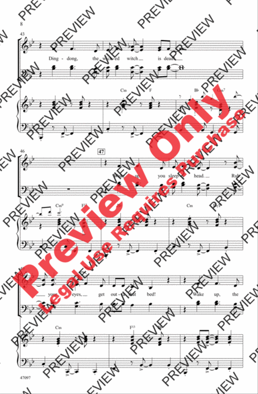 Ding-Dong! The Witch Is Dead 4-Part scores gallery preview page 7