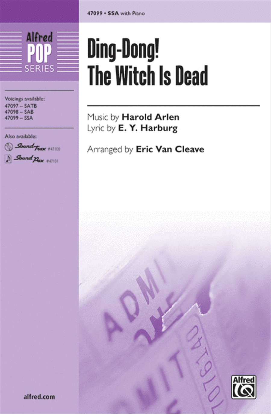 Ding-Dong! The Witch Is Dead Women's Choir scores gallery preview page 1