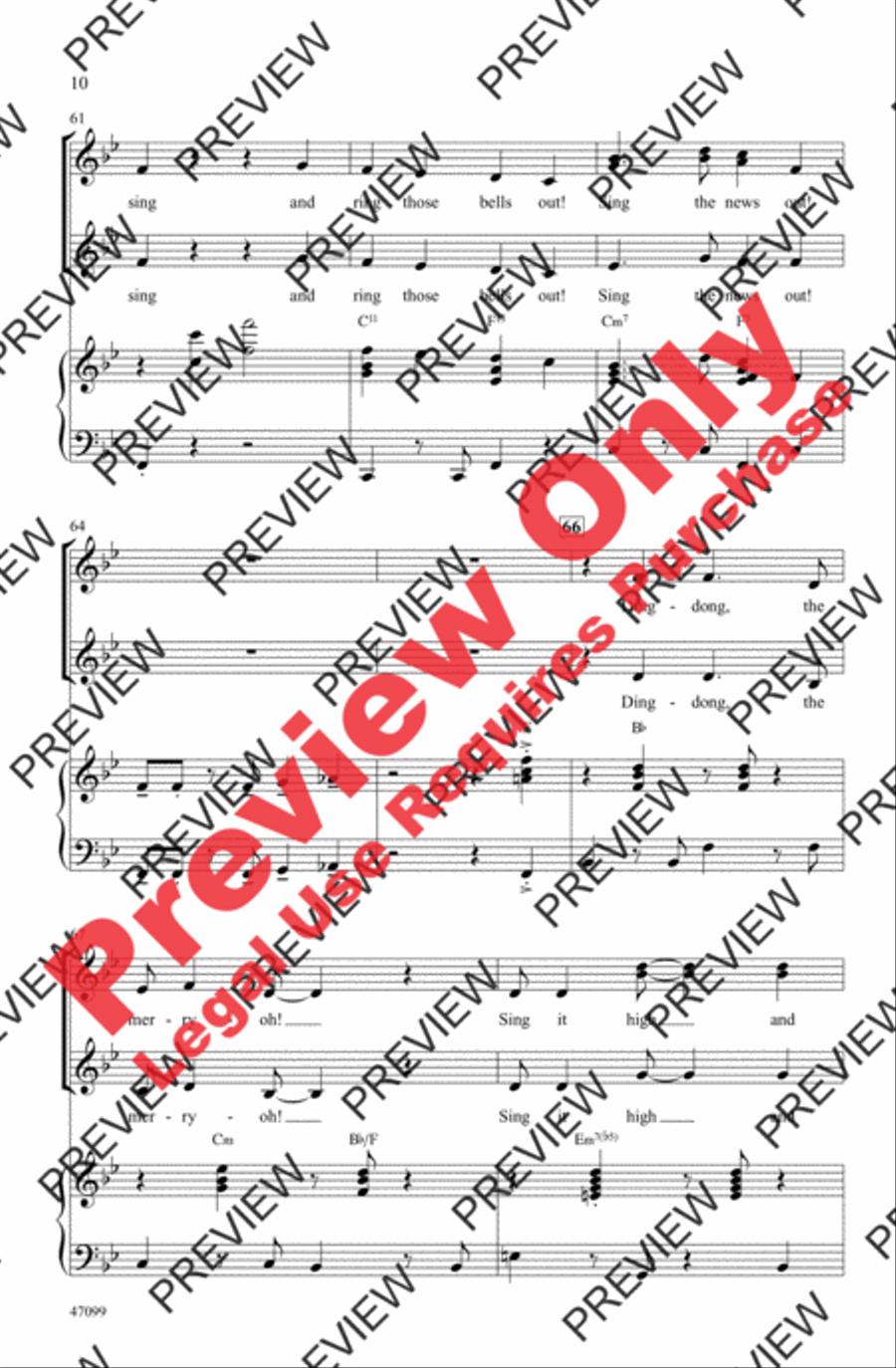 Ding-Dong! The Witch Is Dead Women's Choir scores gallery preview page 9