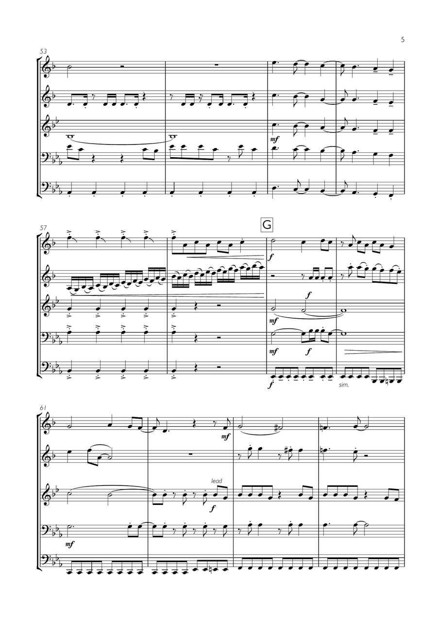 Y.M.C.A. Y.M.C.A. Brass Ensemble scores gallery preview page 5