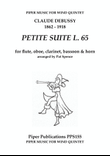 DEBUSSY PETITE SUITE arranged for wind quintet