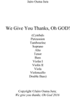 We give you thanks! 