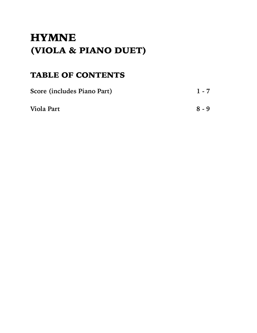 Hymne Viola scores gallery preview page 4