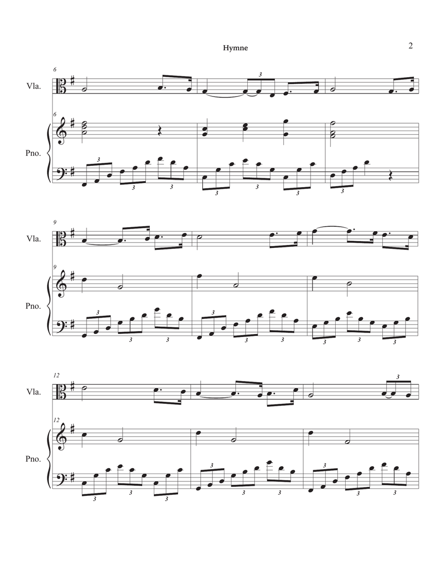 Hymne Viola scores gallery preview page 6