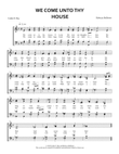 We Come Unto Thy House (SATB Hymn)