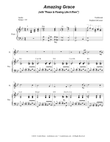 Amazing Grace (with "Peace Is Flowing Like A River") (Duet for Flute and Bb-Clarinet) mini preview