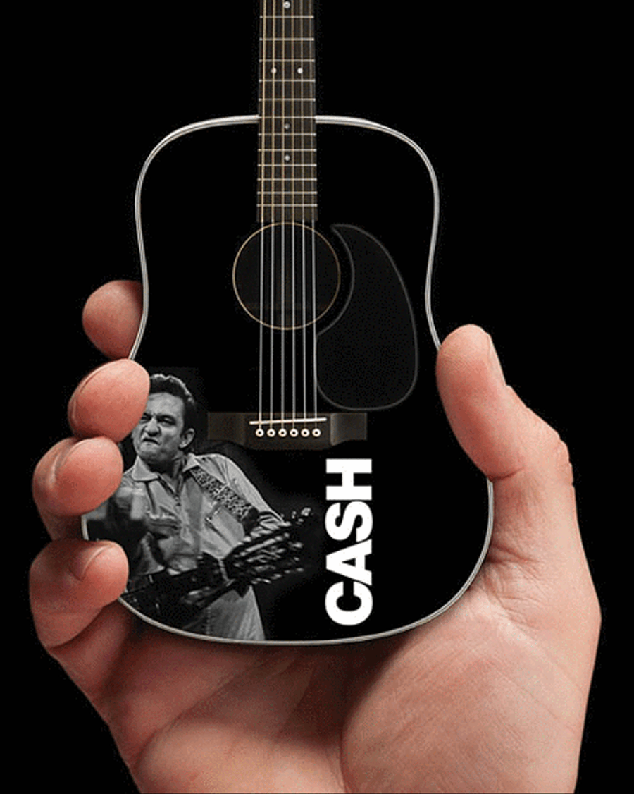 Johnny Cash - Signature Black Acoustic Guitar Model (Middle Finger) School and Community scores gallery preview page 3