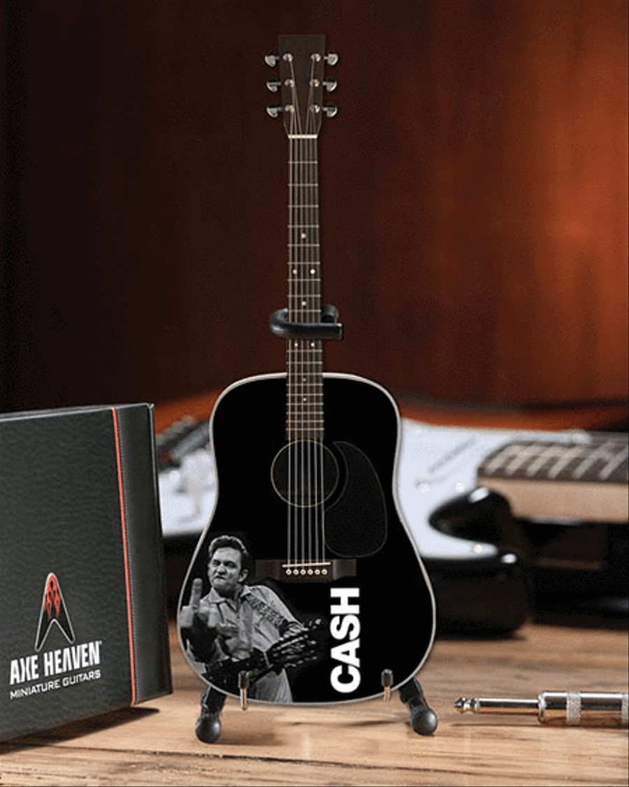 Johnny Cash - Signature Black Acoustic Guitar Model (Middle Finger) School and Community scores gallery preview page 4