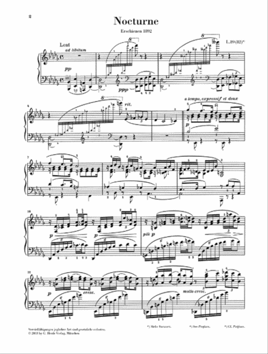 Nocturne Nocturne Piano Solo scores gallery preview page 2