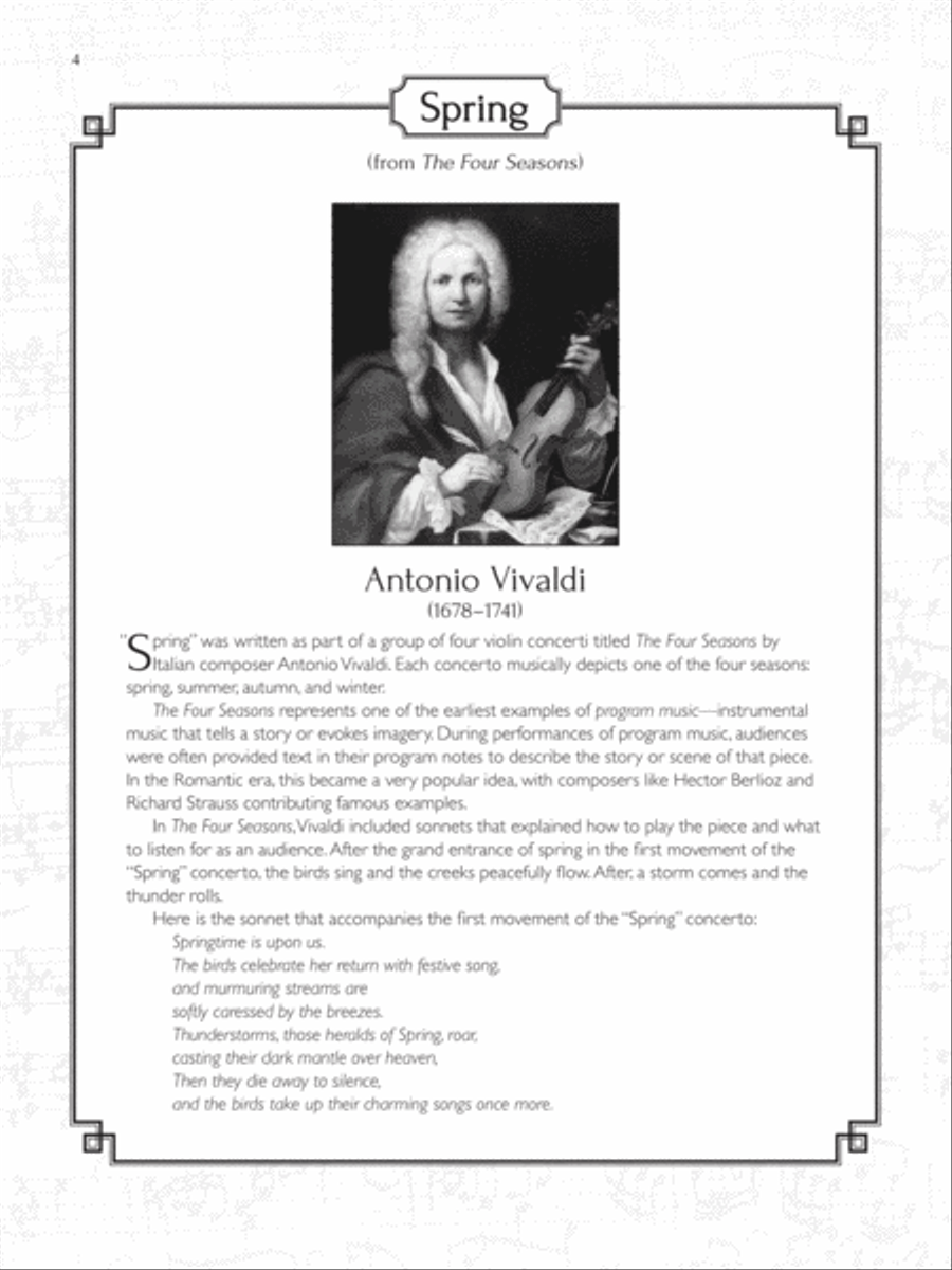 Easy Classical Themes Instrumental Solos Flute Solo scores gallery preview page 4