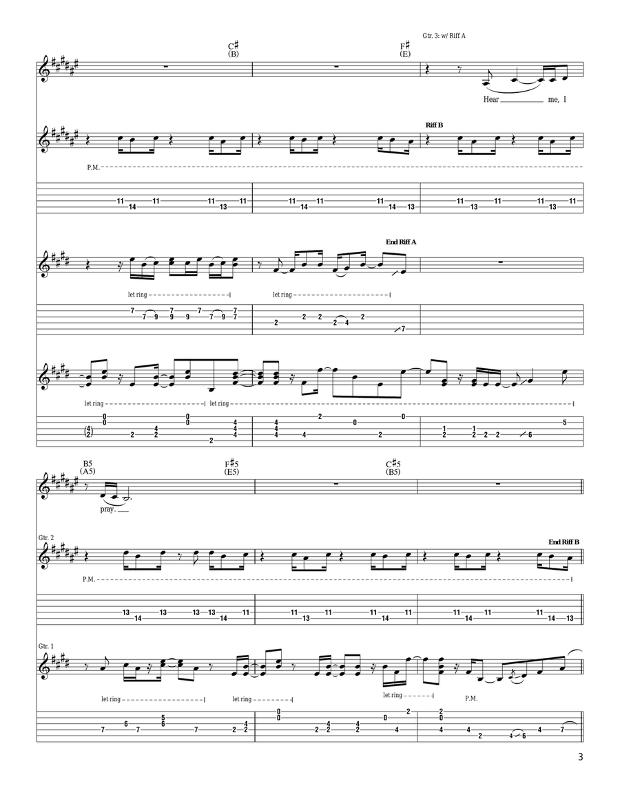 Hear Me Lord Hear Me Lord Acoustic Guitar scores gallery preview page 3