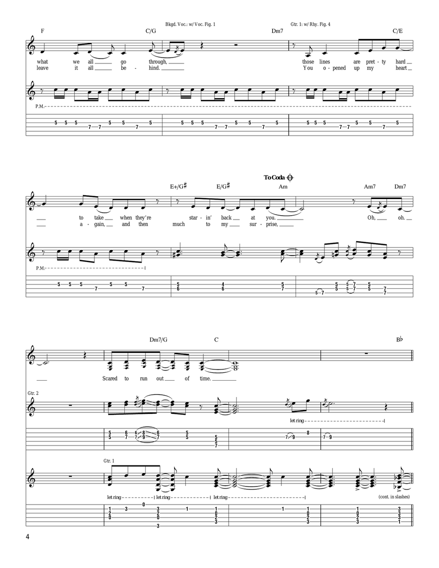 Nick Of Time Nick Of Time Acoustic Guitar scores gallery preview page 4