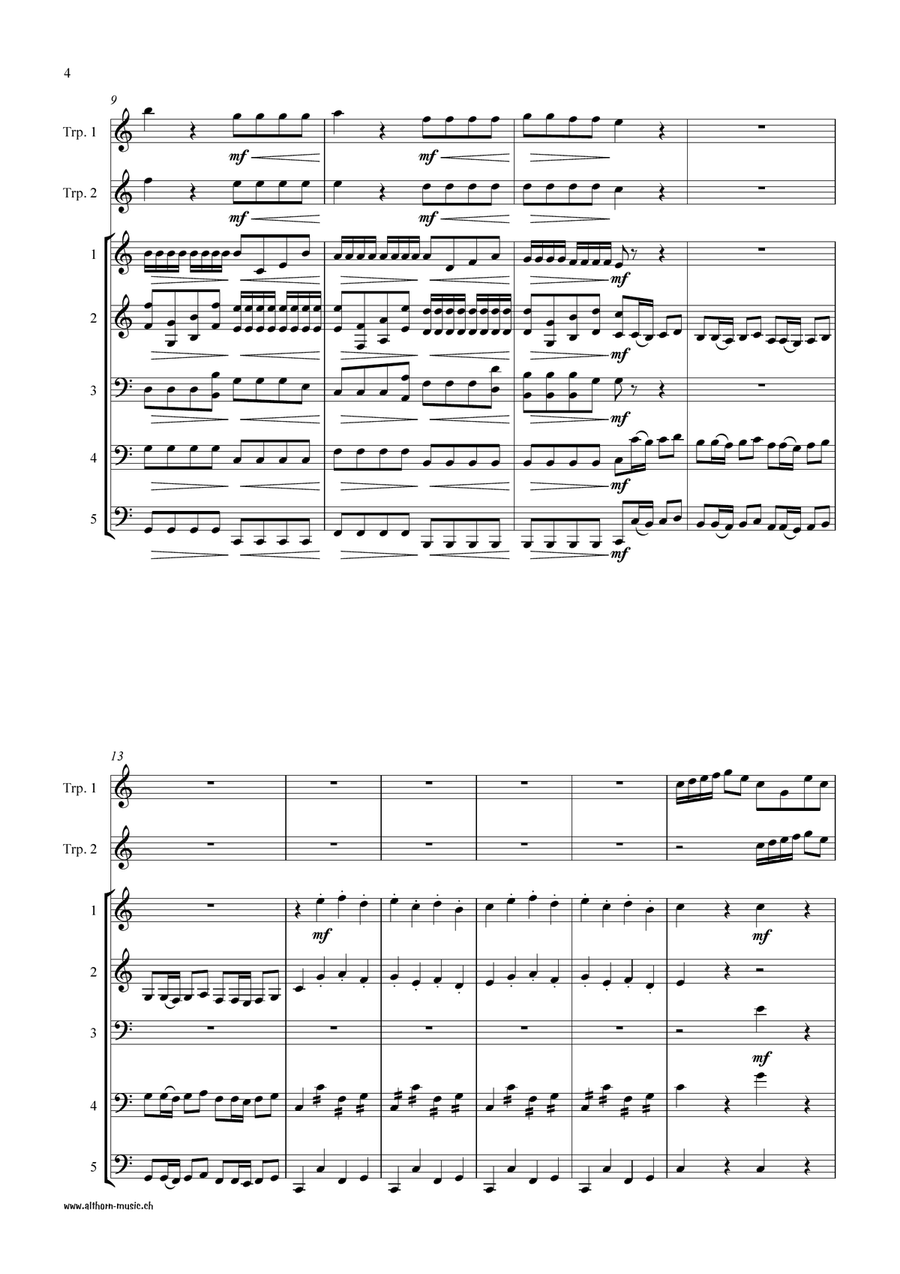 Concerto in C Concerto in C Brass Ensemble scores gallery preview page 4