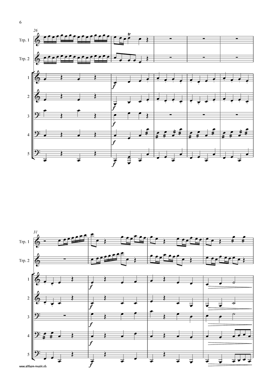 Concerto in C Concerto in C Brass Ensemble scores gallery preview page 6