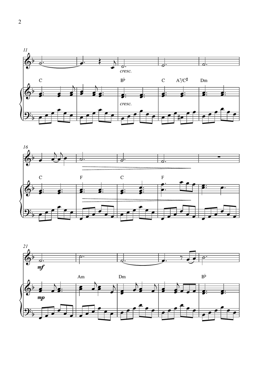 Can't Help Falling In Love Piano scores gallery preview page 2