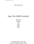 Sing, The Lord comforts!