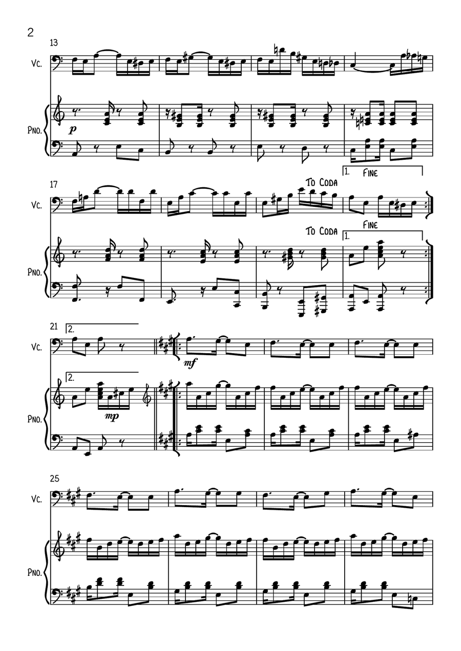 Tico Tico no Fuba Tico Tico no Fuba Piano scores gallery preview page 3