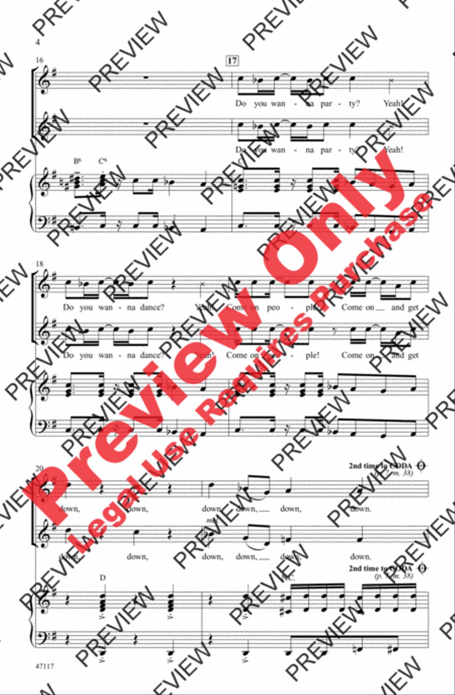 Get Up, Get Down, Get Funky, Get Loose 2-Part scores gallery preview page 4