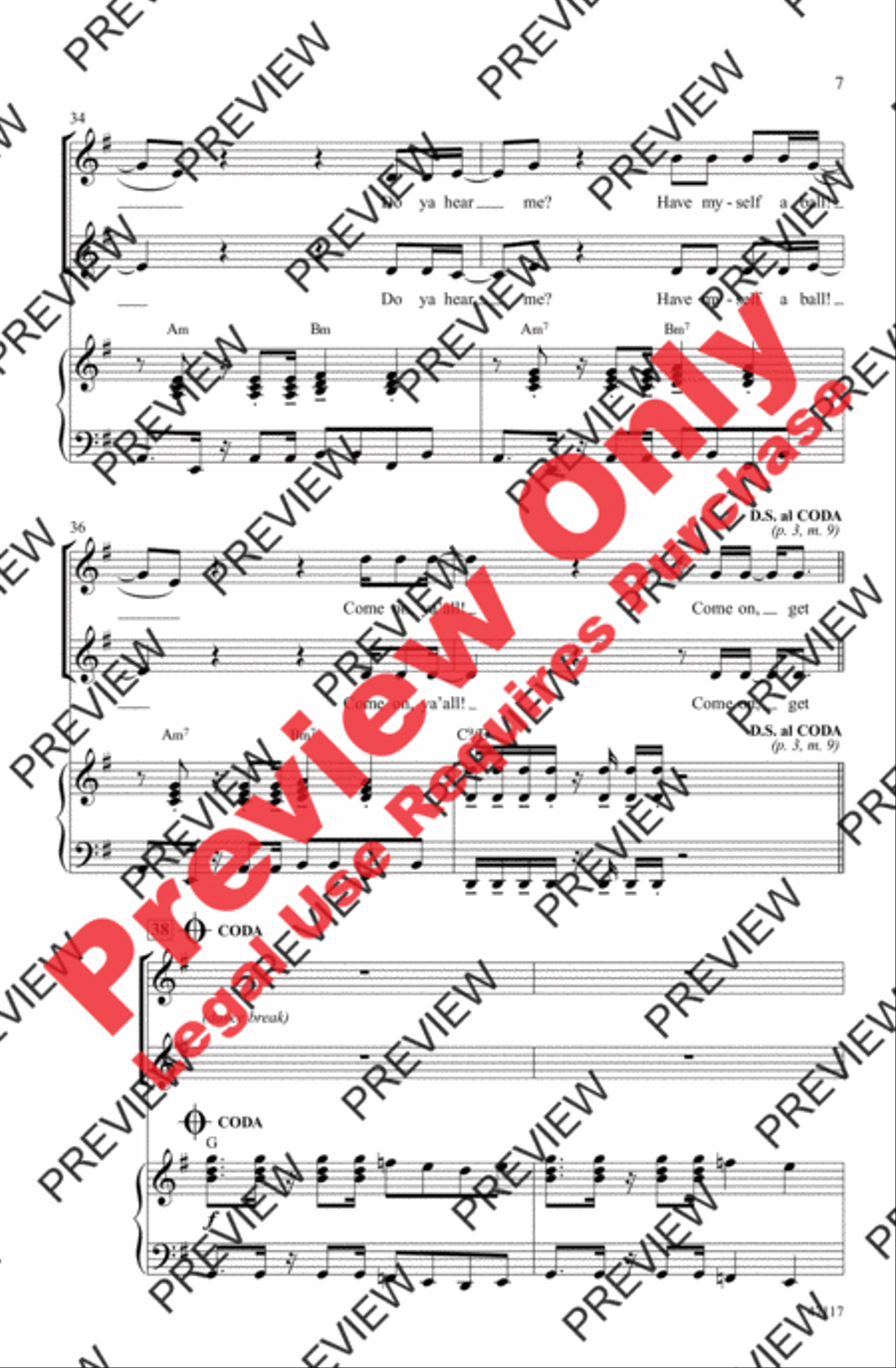 Get Up, Get Down, Get Funky, Get Loose 2-Part scores gallery preview page 7
