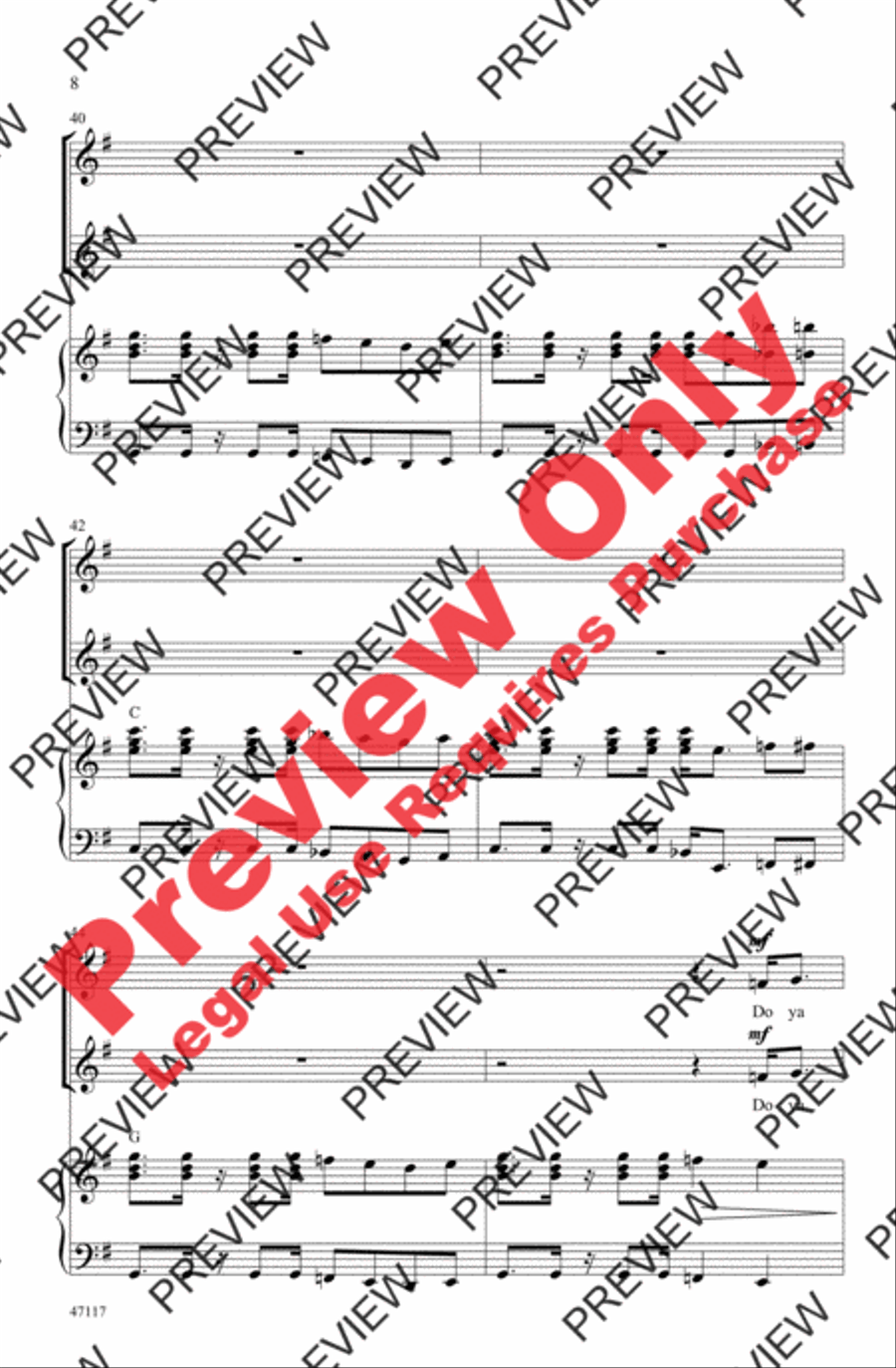 Get Up, Get Down, Get Funky, Get Loose 2-Part scores gallery preview page 8