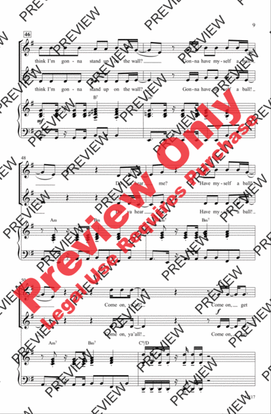 Get Up, Get Down, Get Funky, Get Loose 2-Part scores gallery preview page 9