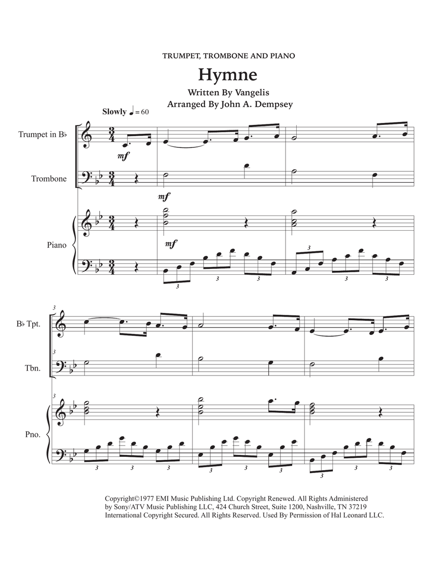 Hymne Small Ensemble scores gallery preview page 5