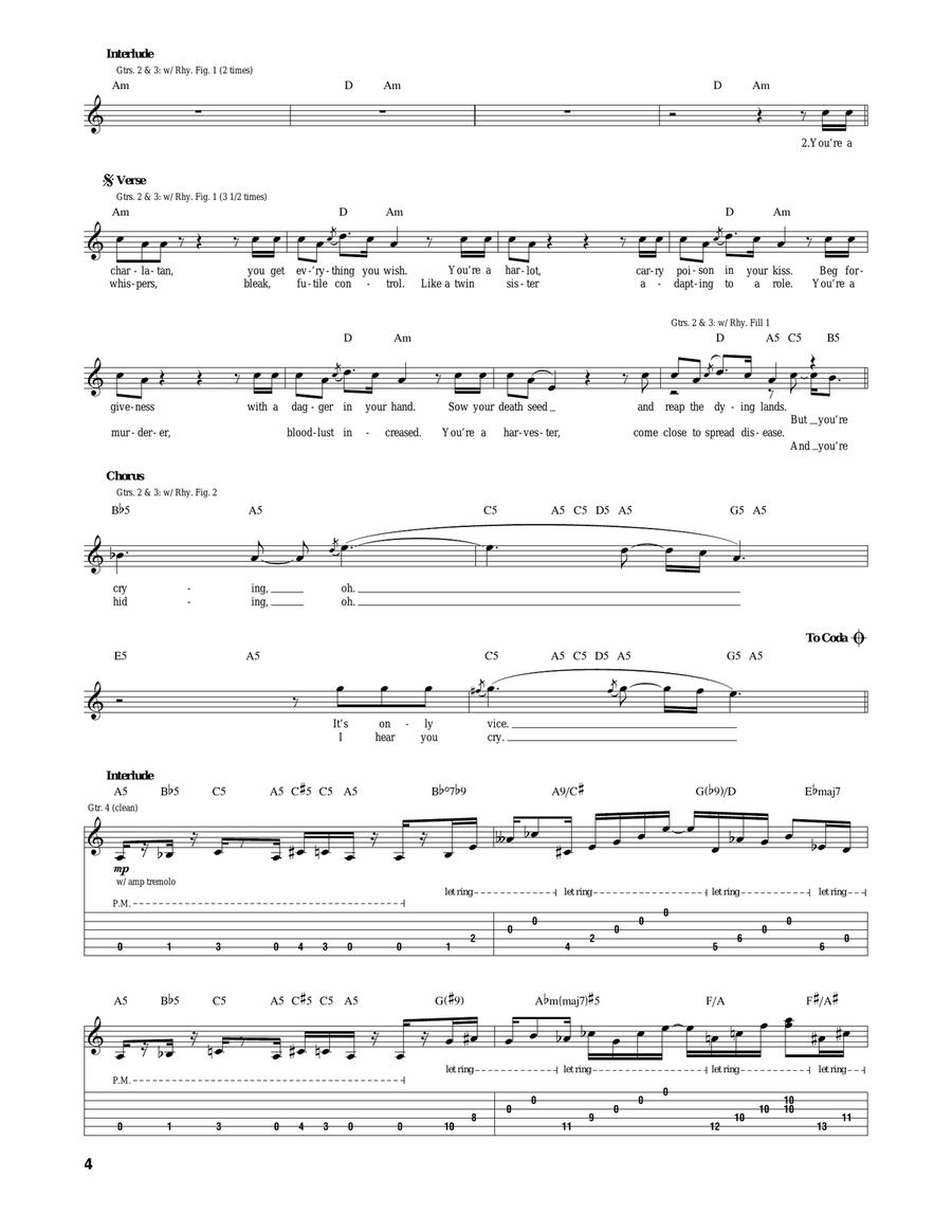 Sorceress Acoustic Guitar scores gallery preview page 4