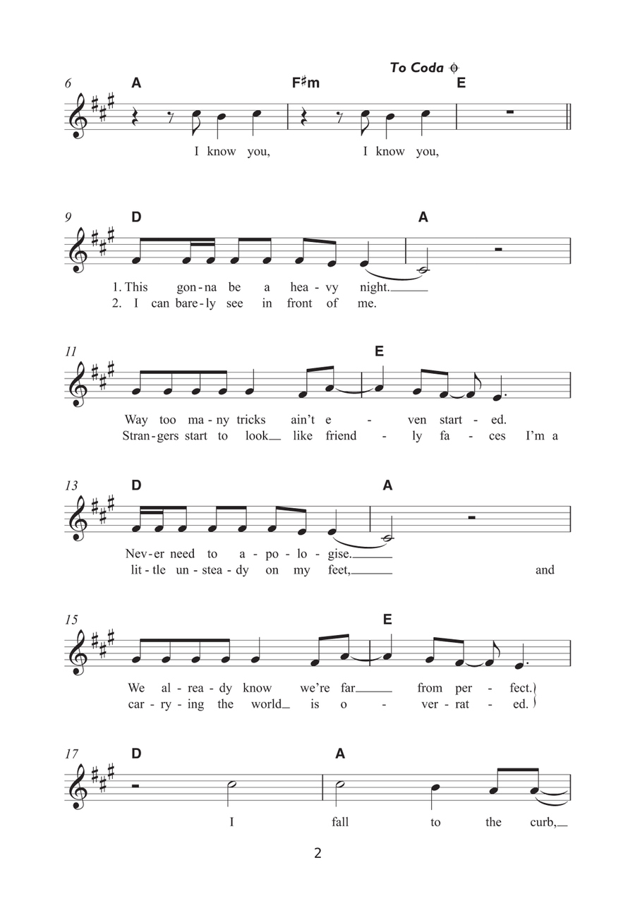 I Know You (featuring Bastille) Ukulele scores gallery preview page 2