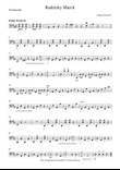 Radetzky March String Duo Violin Cello