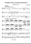 cavalleria Rusticana per Quintetto di fiati - Clarinet in A