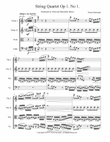 String Quartet Op. 1 No. 1