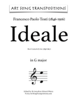 TOSTI: Ideale (transposed to G major)