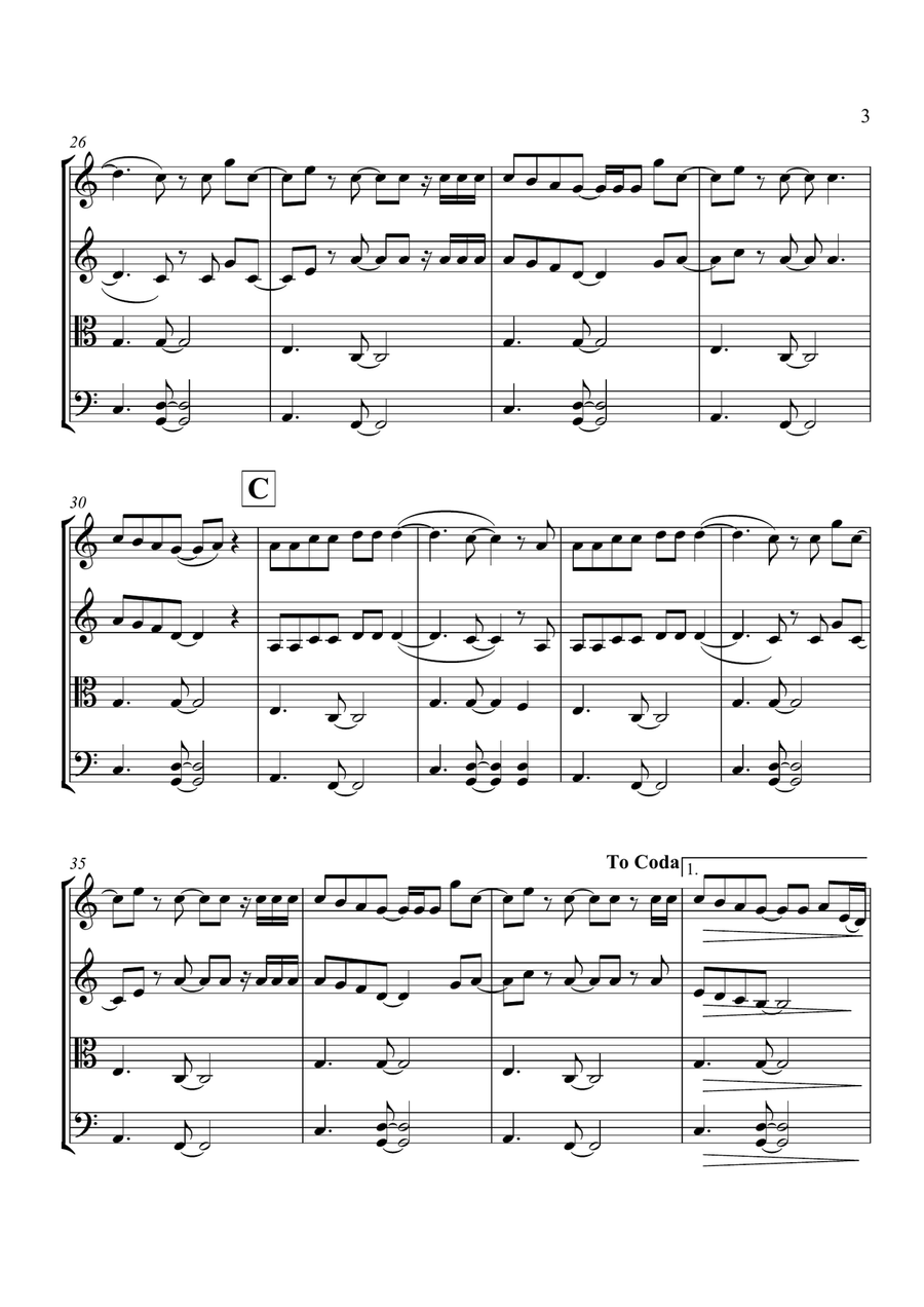 Hello String Quartet scores gallery preview page 4