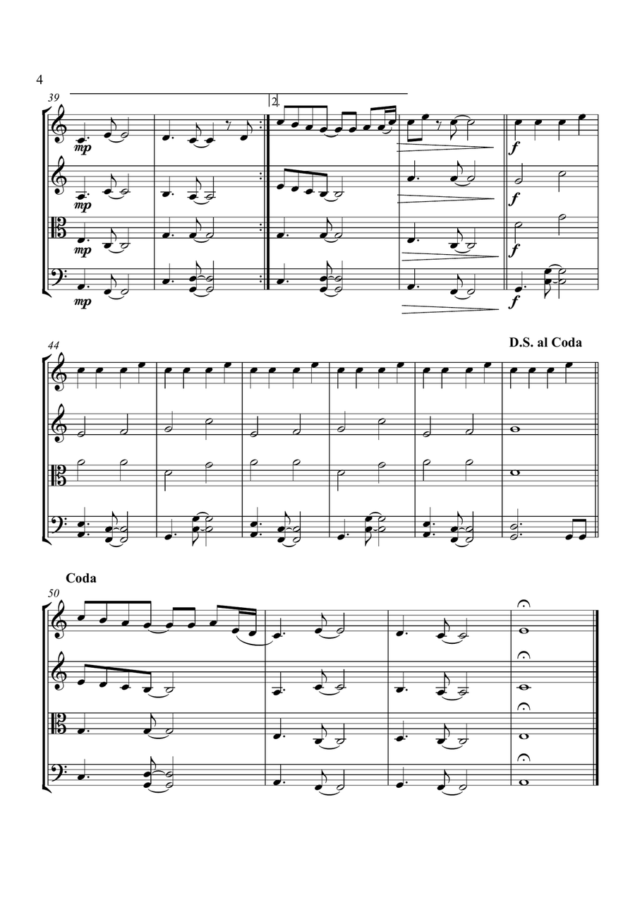 Hello String Quartet scores gallery preview page 5