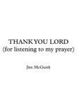 THANK YOU LORD