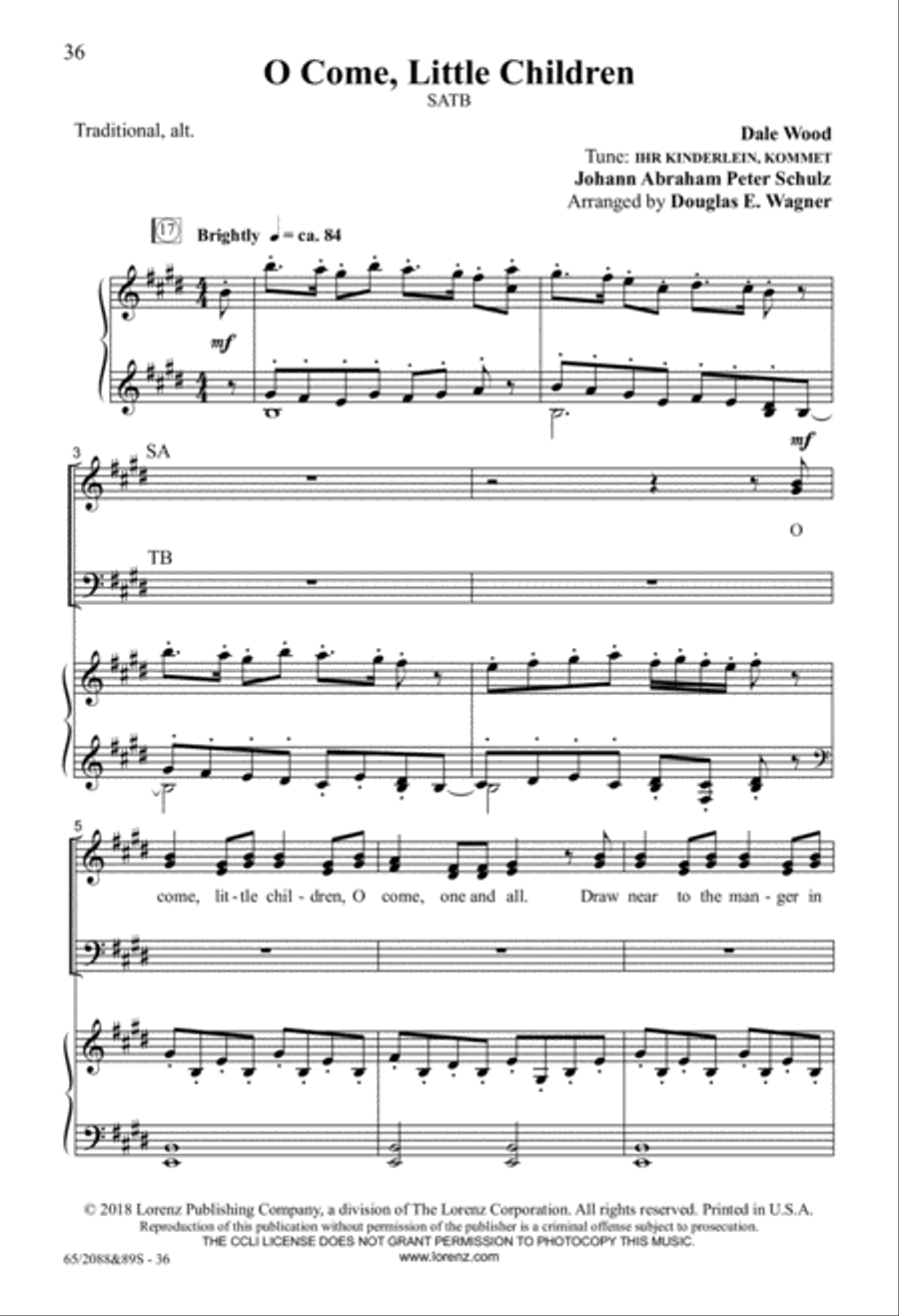 Come Now to Bethlehem Come Now to Bethlehem 4-Part scores gallery preview page 17