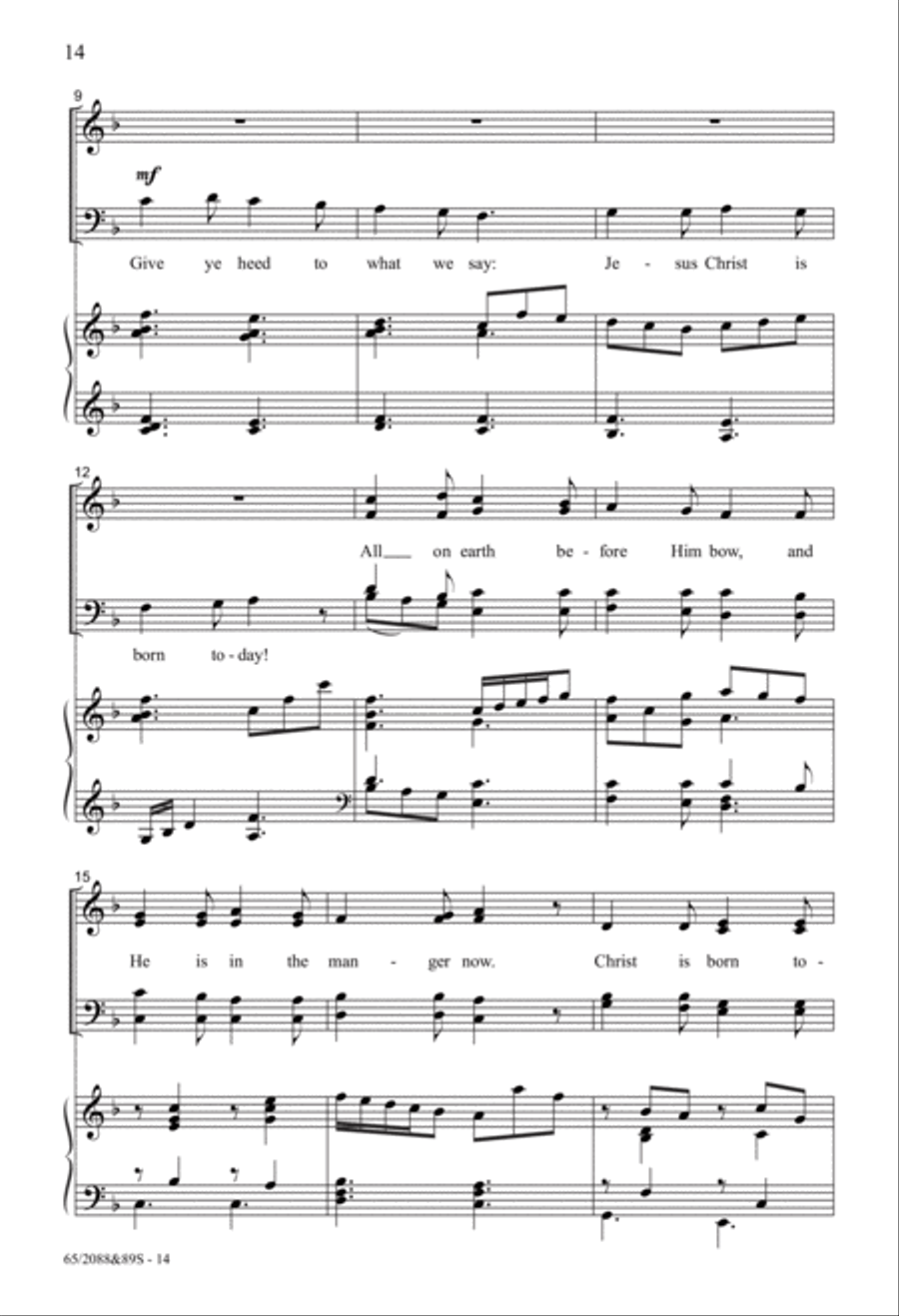 Come Now to Bethlehem Come Now to Bethlehem 4-Part scores gallery preview page 7