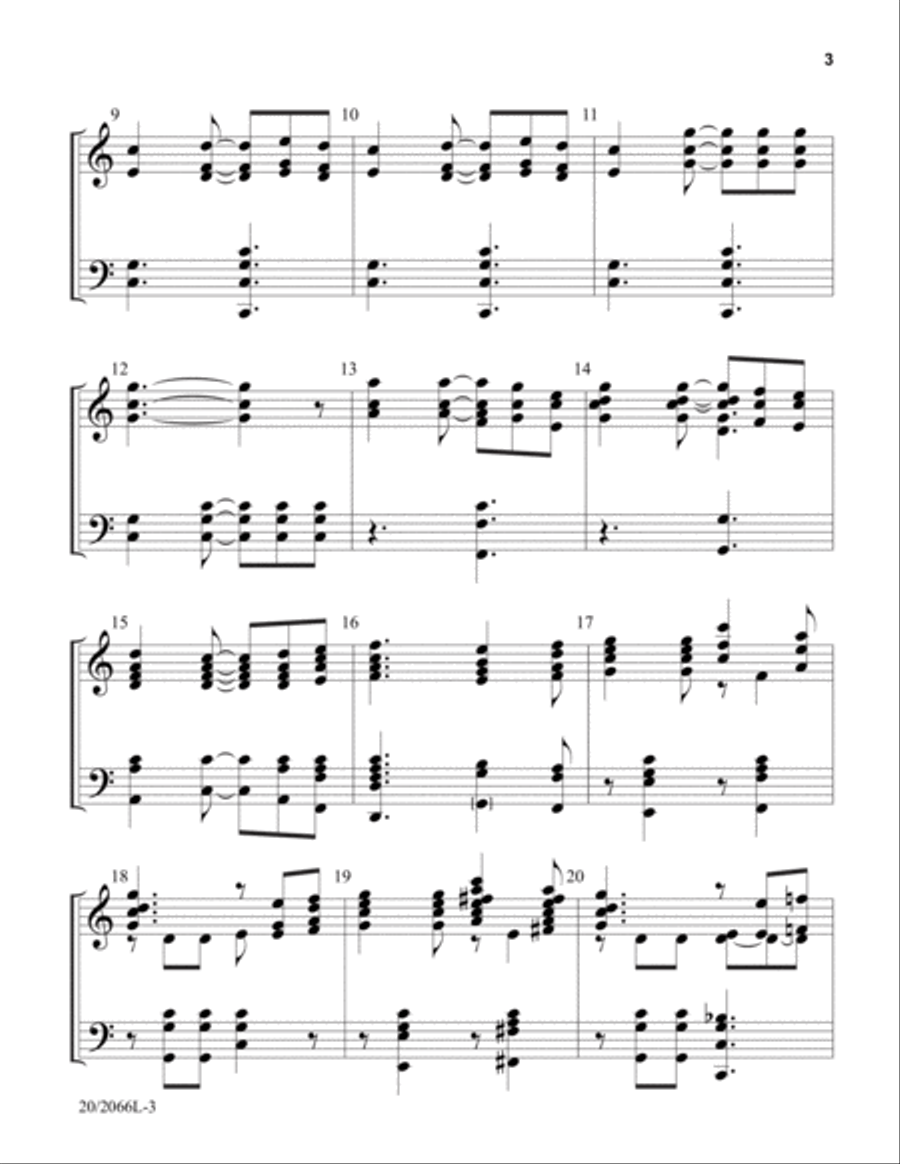 Here We Come A-Caroling 5-Octaves scores gallery preview page 3