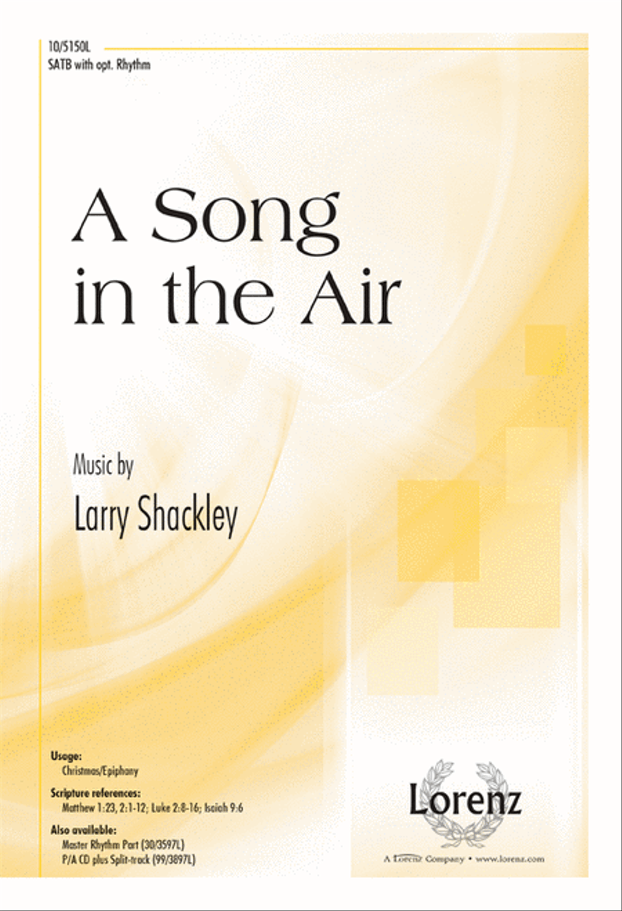 A Song in the Air A Song in the Air 4-Part scores gallery preview page 1