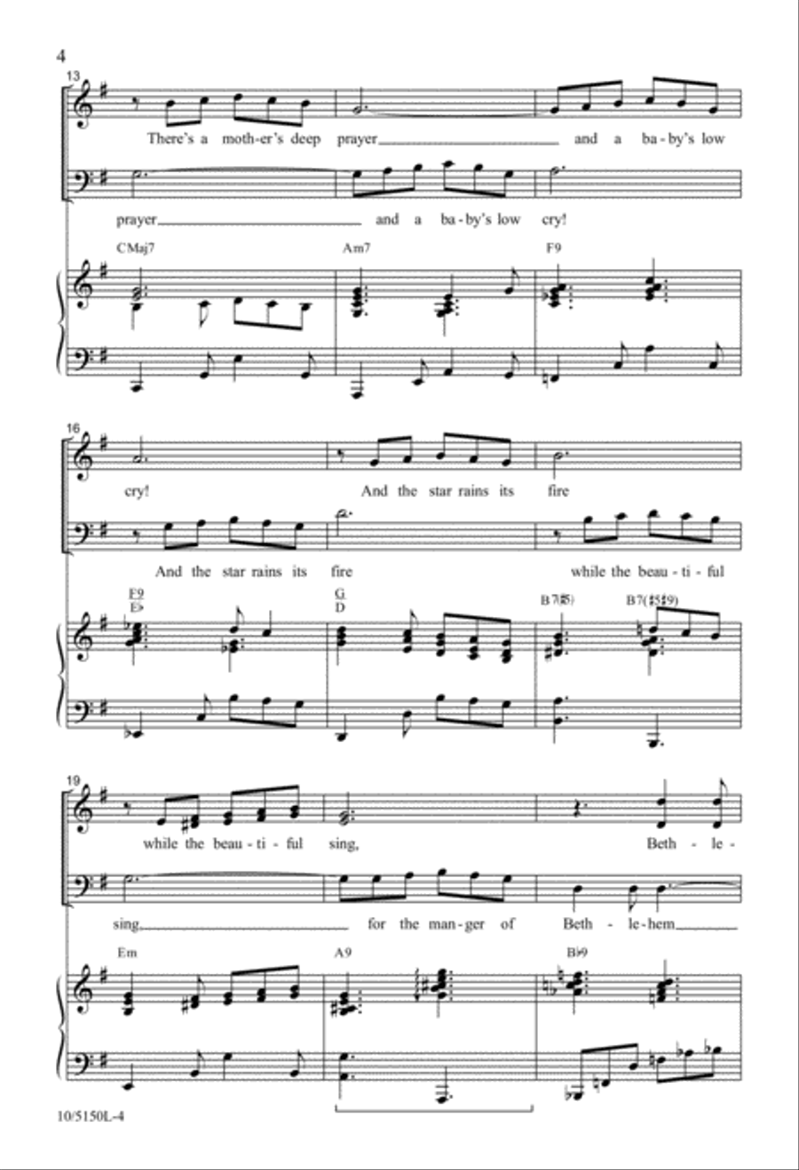A Song in the Air A Song in the Air 4-Part scores gallery preview page 3