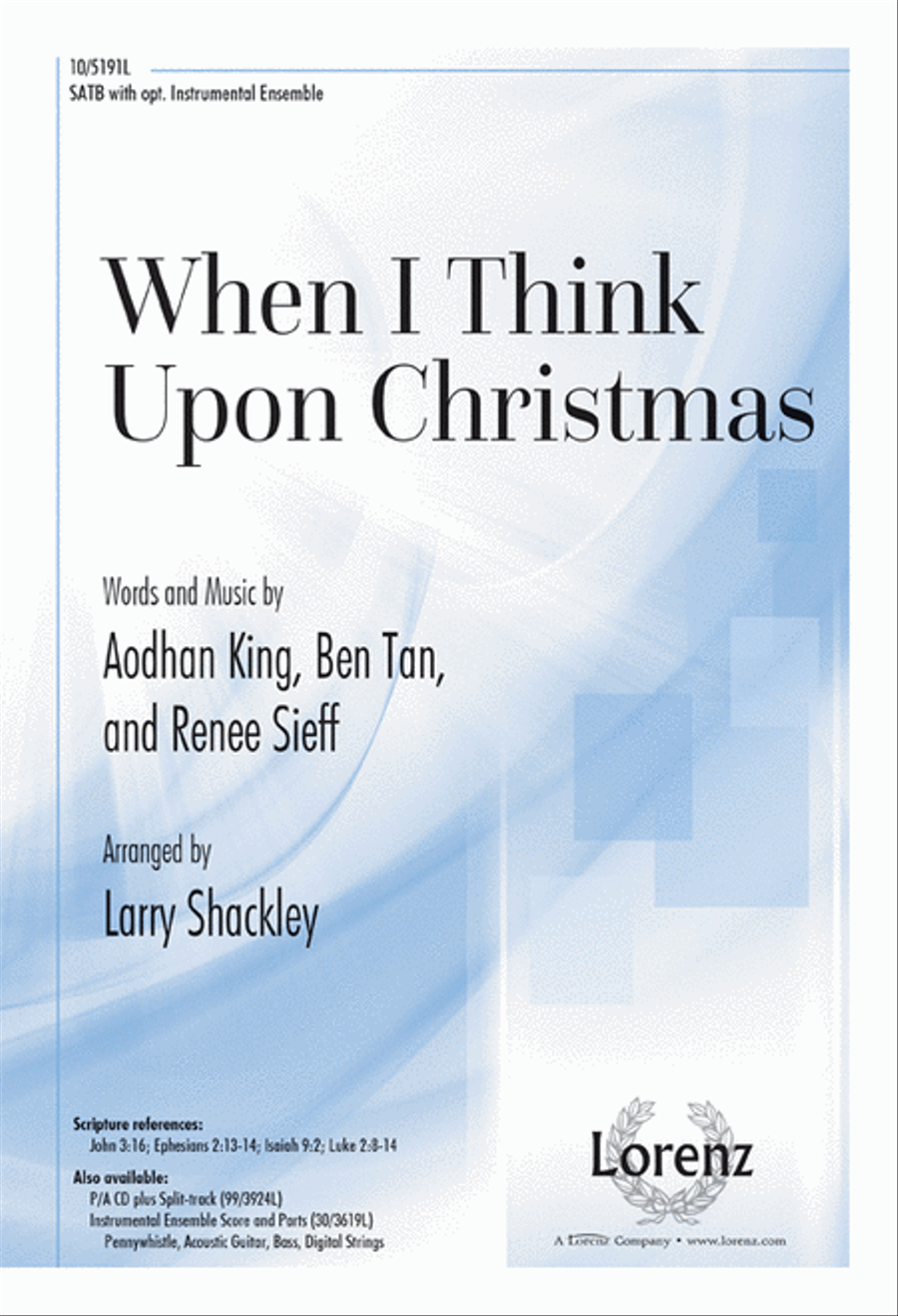 When I Think Upon Christmas 4-Part scores gallery preview page 1