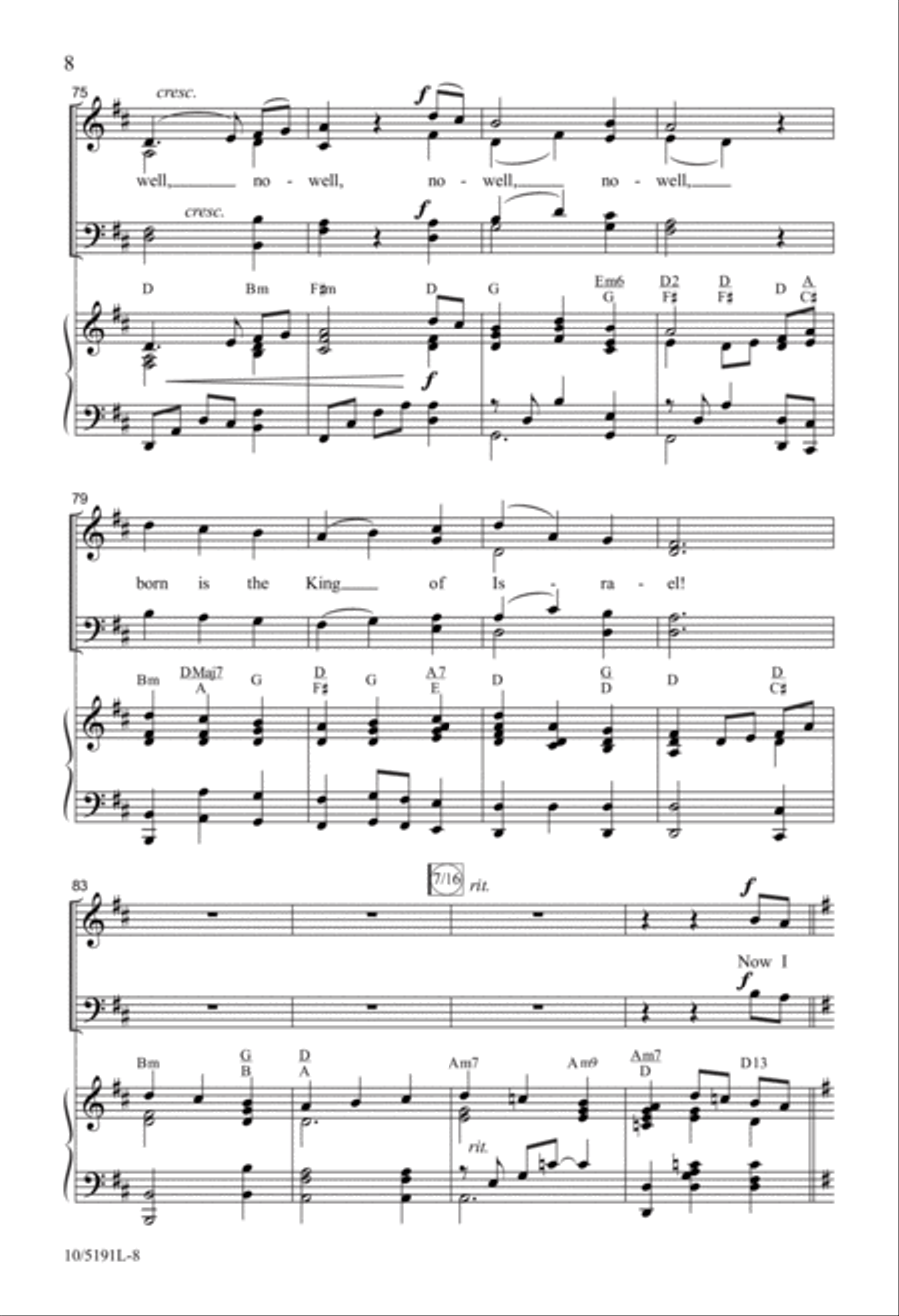 When I Think Upon Christmas 4-Part scores gallery preview page 8
