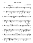Flow my tears for cello and guitar (with divisions)