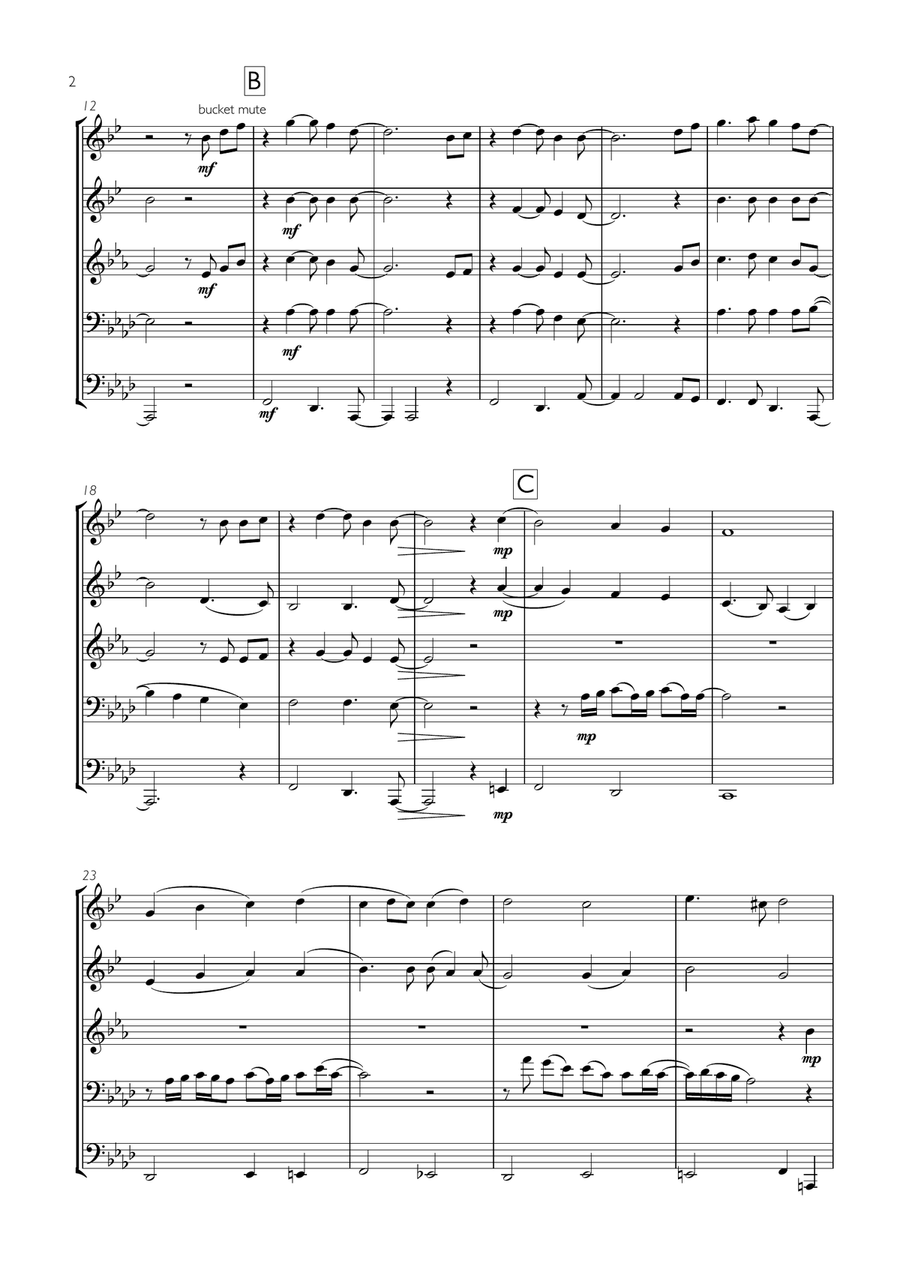 Stay With Me Stay With Me Brass Ensemble scores gallery preview page 2