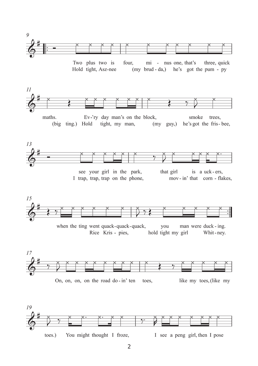 Man's Not Hot Man's Not Hot Ukulele scores gallery preview page 2