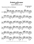 Prelude for Lute (BWV 999)