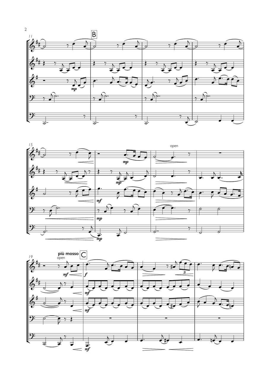 You Raise Me Up Brass Ensemble scores gallery preview page 2