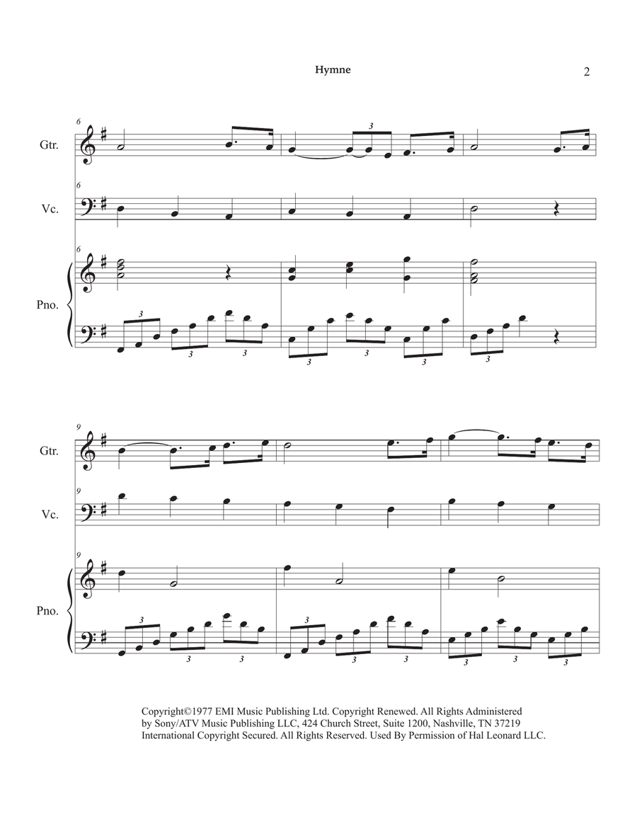 Hymne Small Ensemble scores gallery preview page 6